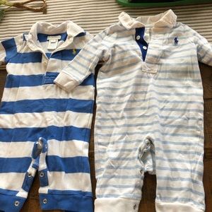 2 Ralph Lauren Collared One Piece